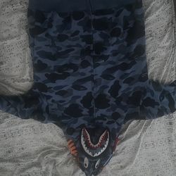 Blue bape hoodie