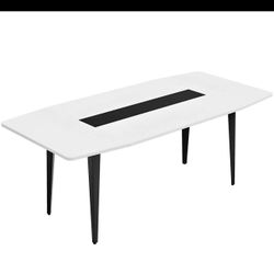 Dining/ Conference Table, Modern Boat Shaped Meeting Table