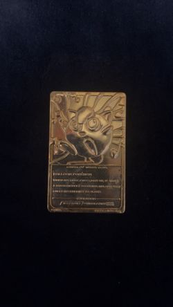 1999 23k Gold Pokemon Card (Jigglypuff) (Burger King Limited)
