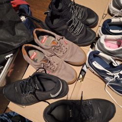 Men's  GYM SHOES.  LEVI'S   SCKECHERS.. NIKES. 11