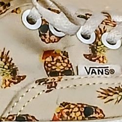 RARE Vans Authentic Pineapple Skull Sneakers (M 9.0/W 10.5) - Drained & Confused Print!