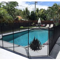 3-5 feet high, 12 feet long (total 36 feet) UL Certified Pool Fence and Self- Gate
