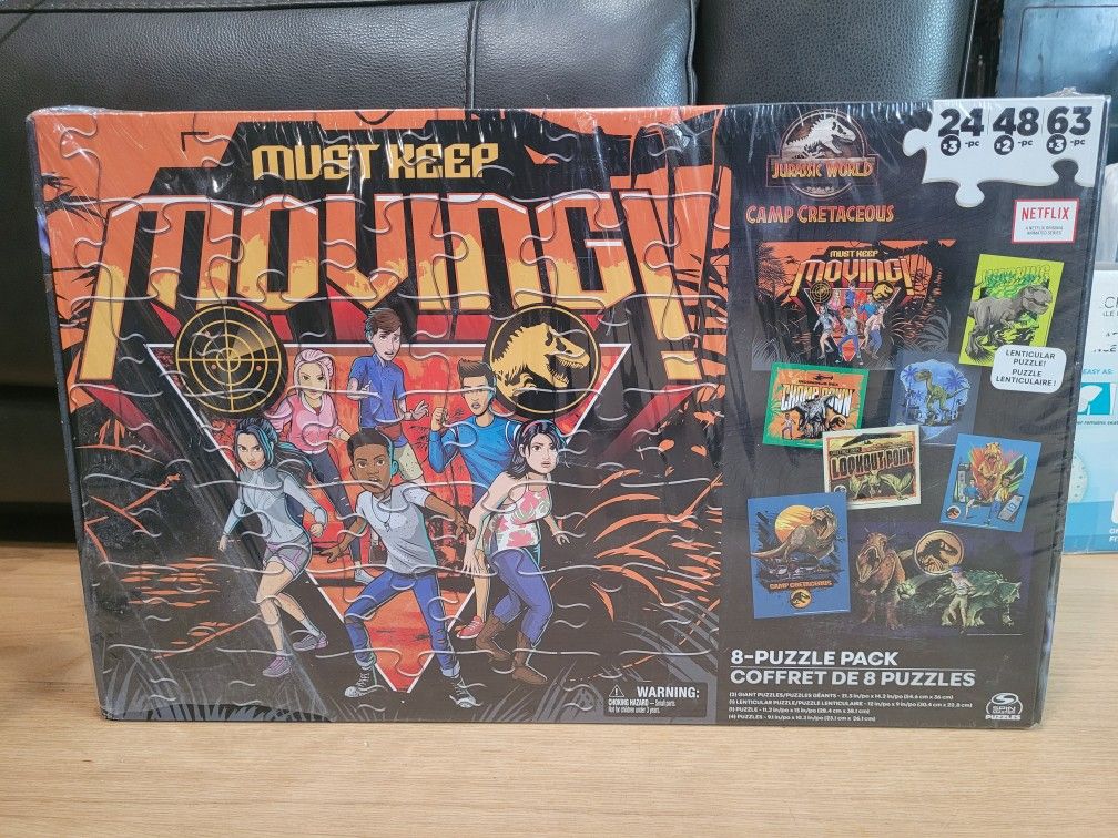 Jurassic World Camp Cretaceous 8 Puzzle Sets