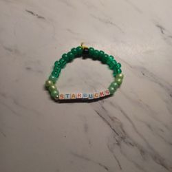 Starbucks Themed Braclelet 