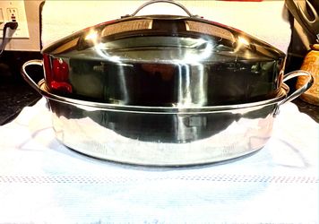 Stainless Steel Roasting Pan with Lid