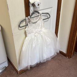 Little Girl White Dress 