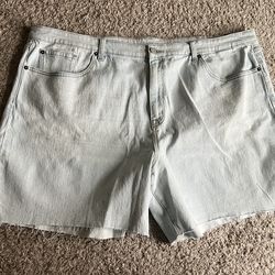 Torrid High Rise Dad Short Classic Denim