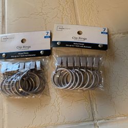 2 / 7 Pack Clips Rings 