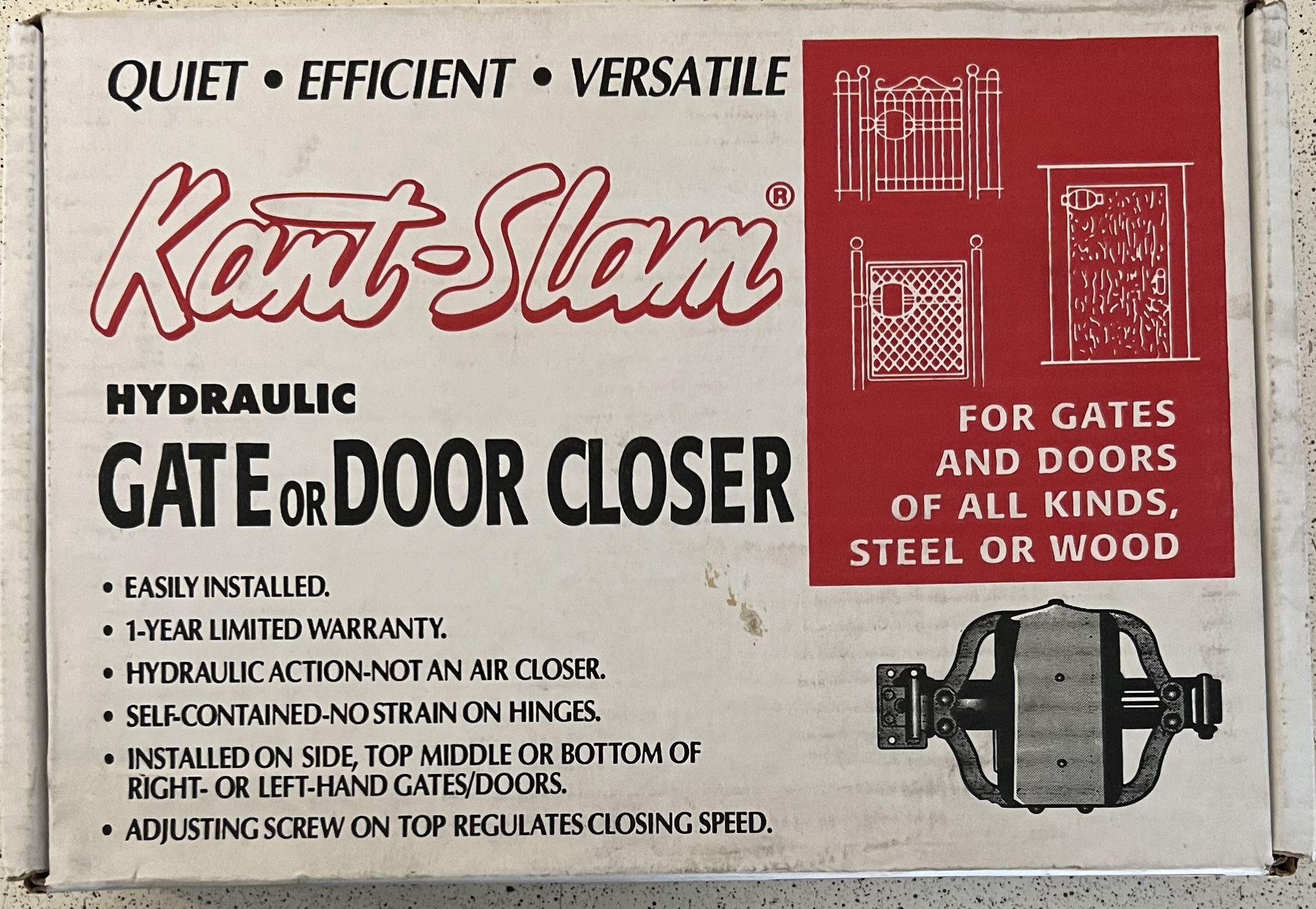 Kant-Slam Hydraulic Gate Closer