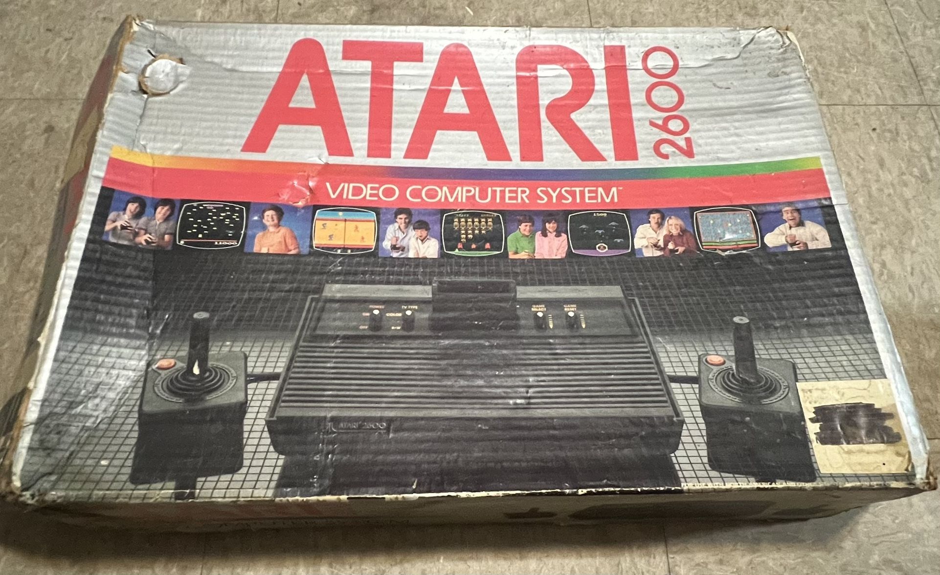 Boxes Atari 2600 Video Game System Games Lot Vintage