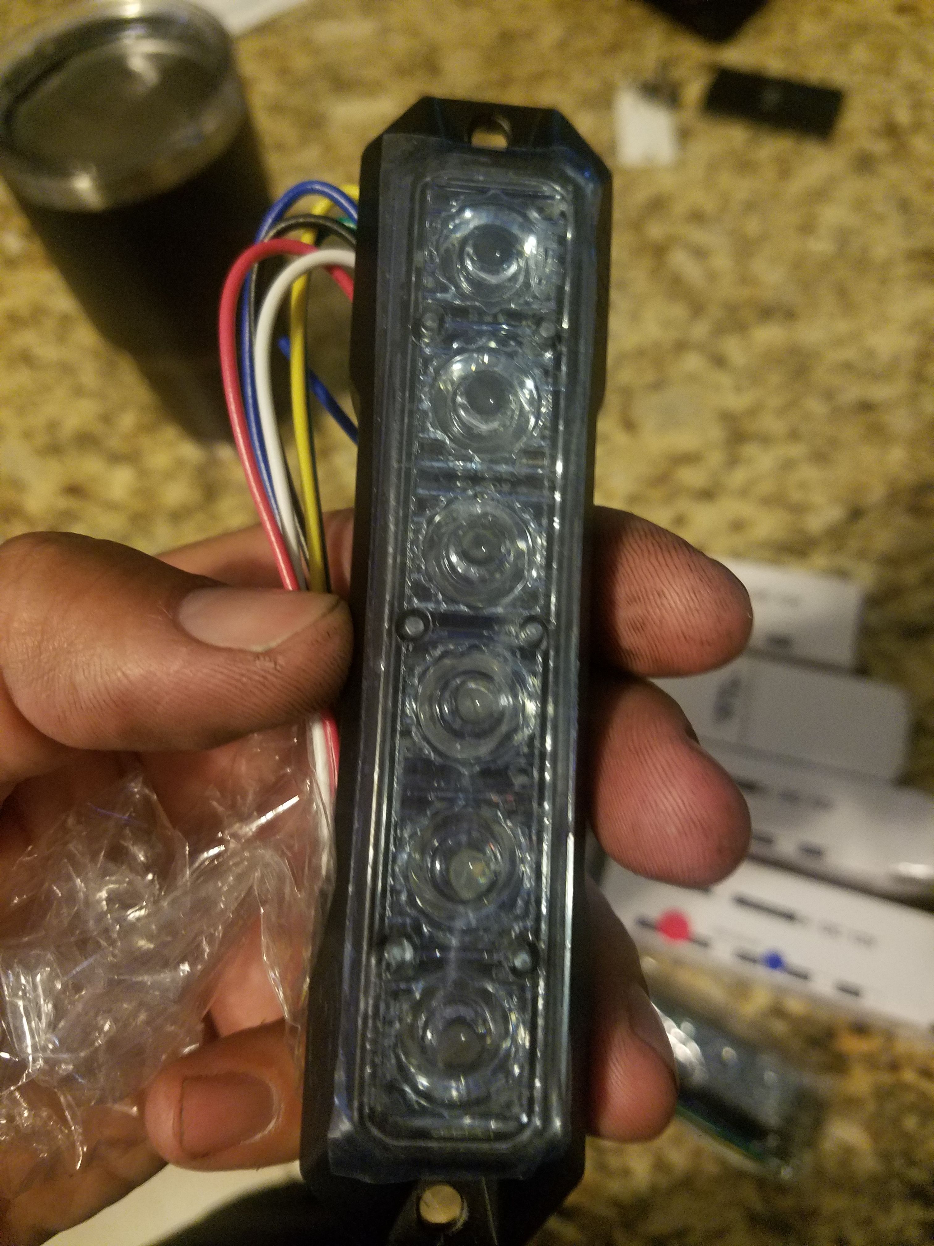 SPEEDTECH LIGHTING STL - Red/Blue Z6 TIR Surface Mount Lights (4qty)