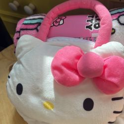 Hello Kitty, blanket and purse plushy