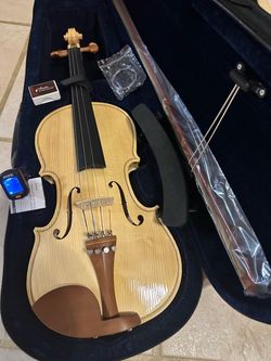 Nice Blonde Violin with New Bow, Digital Tuner, Shoulder Rest, Extra Strings $160 Firm