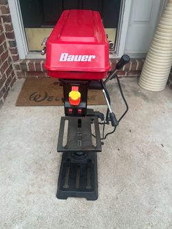 Bauer 10” 5-Speed Bench Drill Press with Light