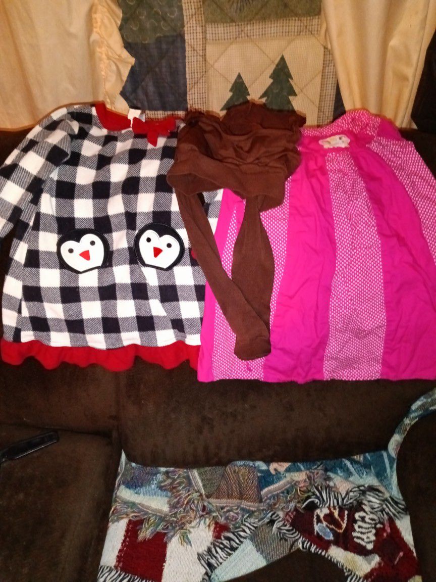Girls Size 3T 2dresses And Shirt