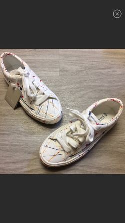 NEW Zara Kid’s Paint Pattered Sneakers/shoes