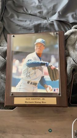 Ken Griffey Jr. Autographed plaque
