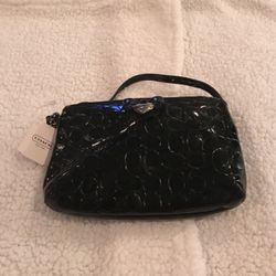 Coach  Signature Clutch Black NWT