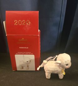 New Hallmark Keepsake 2020 Godchild Lamb Christmas Ornament NIB