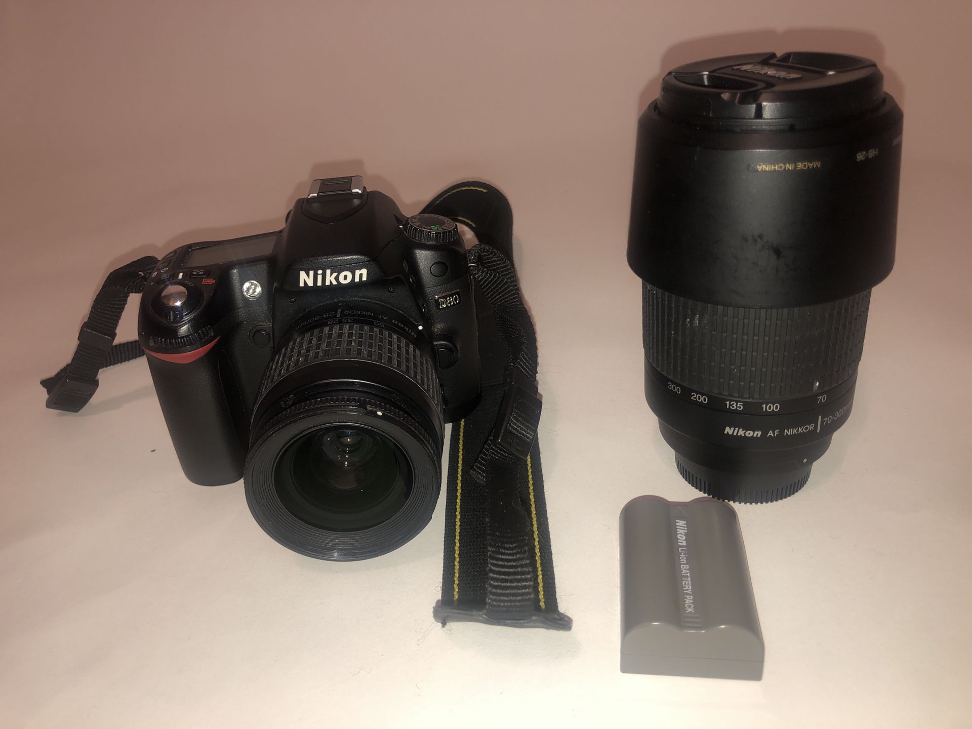 Nikon d80 w/ 2 lenses