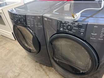 Kenmore He front loader black washer and dryer set , free delivery