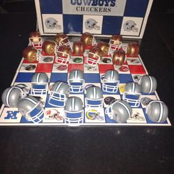 Dallas Cowboys And San Francisco Checkers Board Game 
