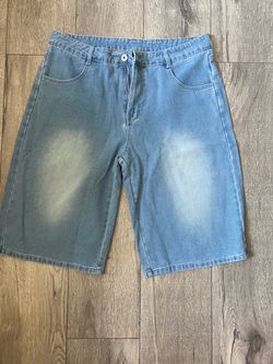 Light Wash Denim Jean Shorts