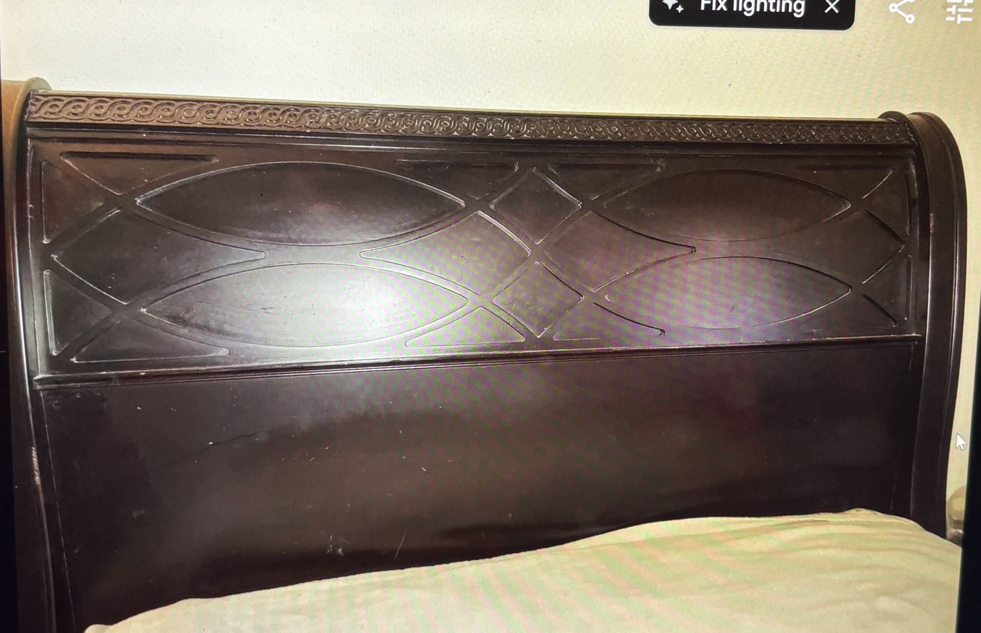 Queen Sleigh Bed Bedroom Set-650.00