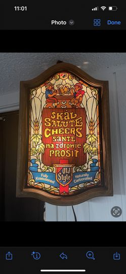 Lighted Faux Stain Glass Sign(Old Style)