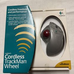 Logitech Cordless TrackMan Wheel Mouse - New in Box!
