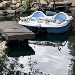 Pelican Paddle Boat With Electric Motor And A 2x5 Ft. Floating Dock