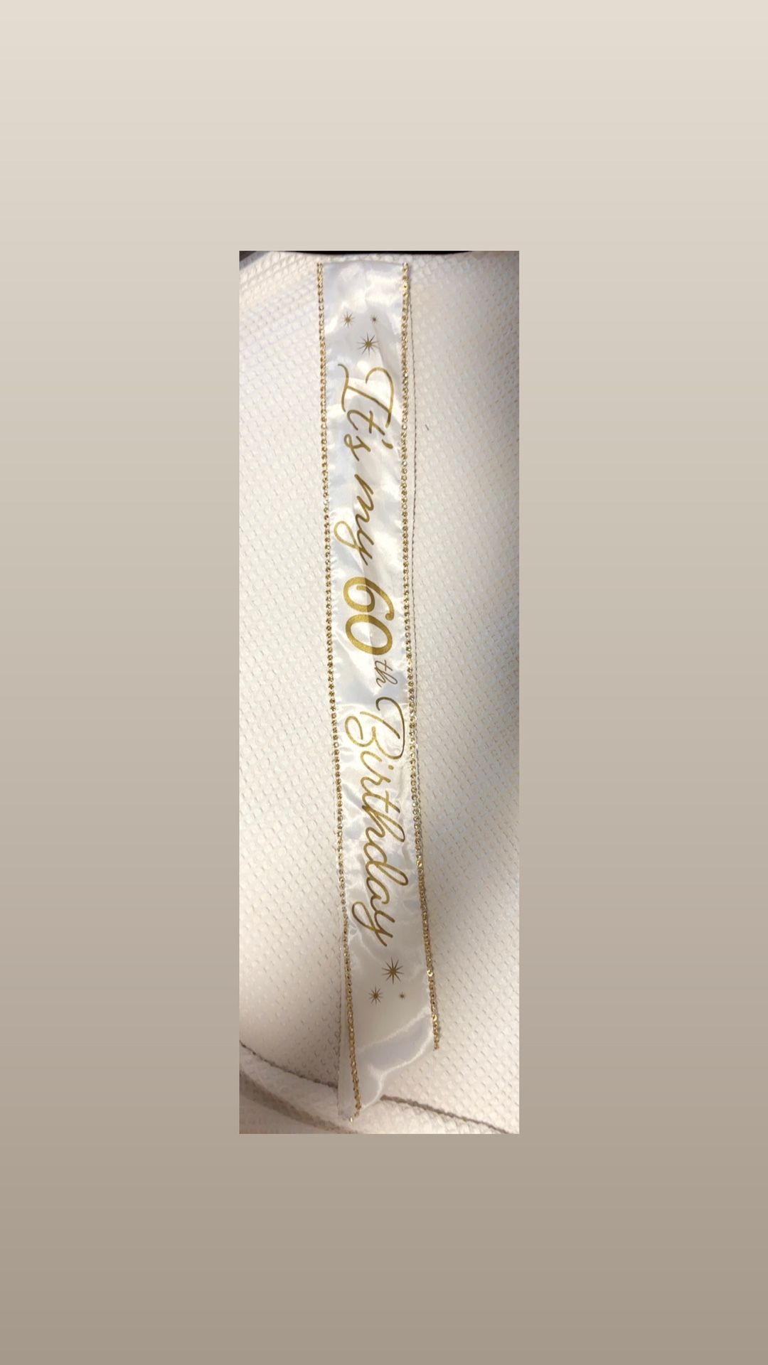 Birthday Sash