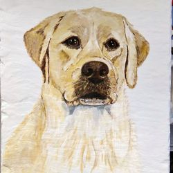 Customized Hand-Painted Animal Pet Portraits on Slate