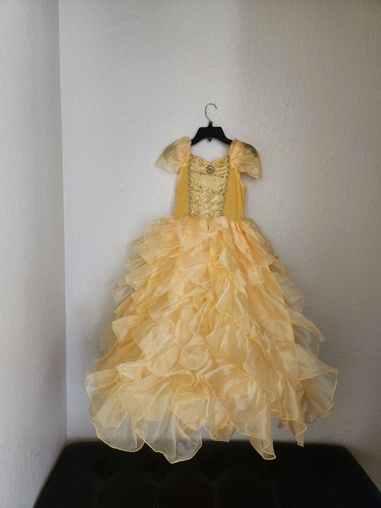 Bell Dress Size 7 Disney Princess Costume From A Boutique, Halloween Disney World Pretend Play