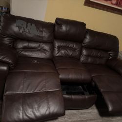 Recliner Sofas (2) W/cup holders And Hidden Compartments 