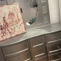 Dresser With Mirror And Painting 