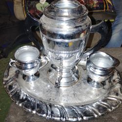 vintage silver-plated coffee