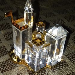 Swarovski Crystal And Gold Castle 