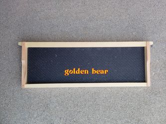 Wooden Medium Beehive Frames and black double Wax Foundations