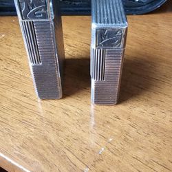 Pair of ST DUPONT Silver Tone Lighters