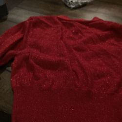 Woman’s Long Sleeve Red Shirt 2x