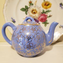 Hall 2-cup Blue Teapot 049