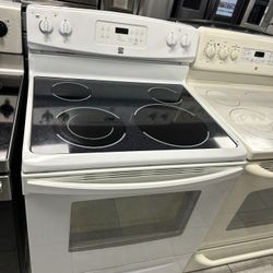 Kenmore 30 Inch Electric Stove Five Elements White Color 