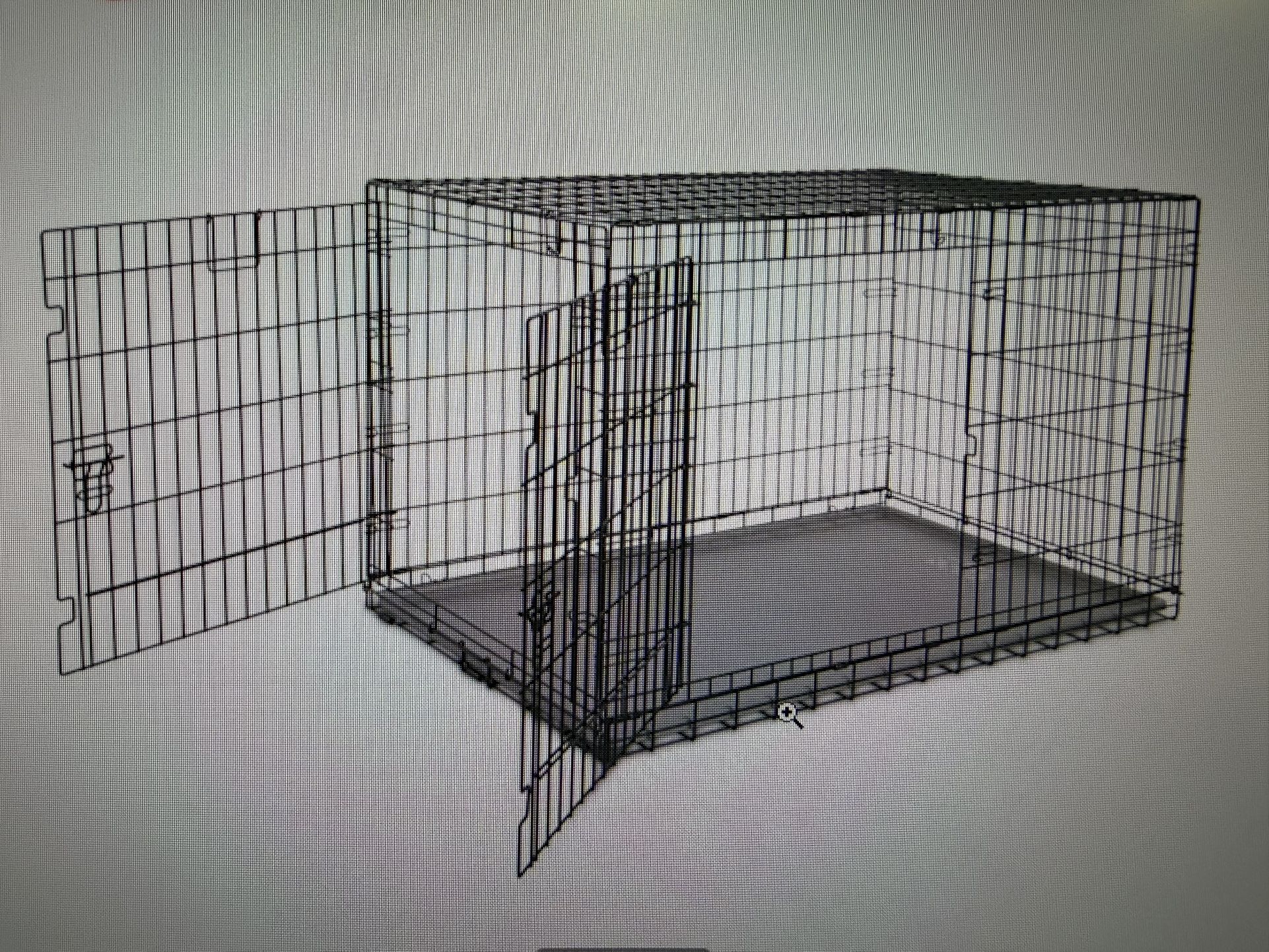 XXL Dog Crate with plastic tray
