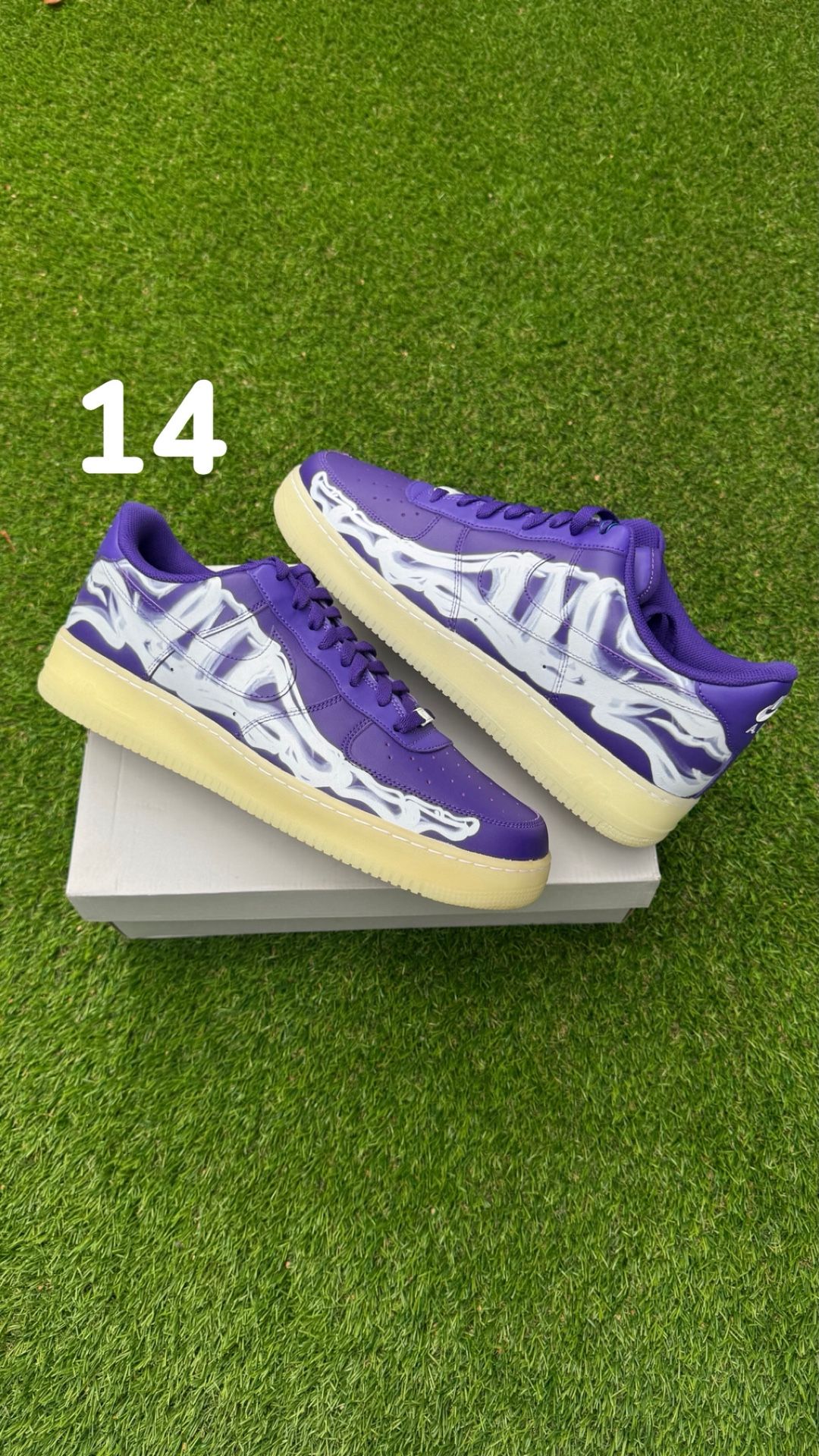 Air Force Purple Skelton Sz 14