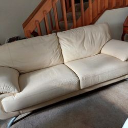 Italian leather sofas made by Natuzzi Co.