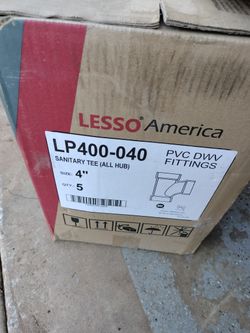 PVC Fittings Sanitary Tee 4"