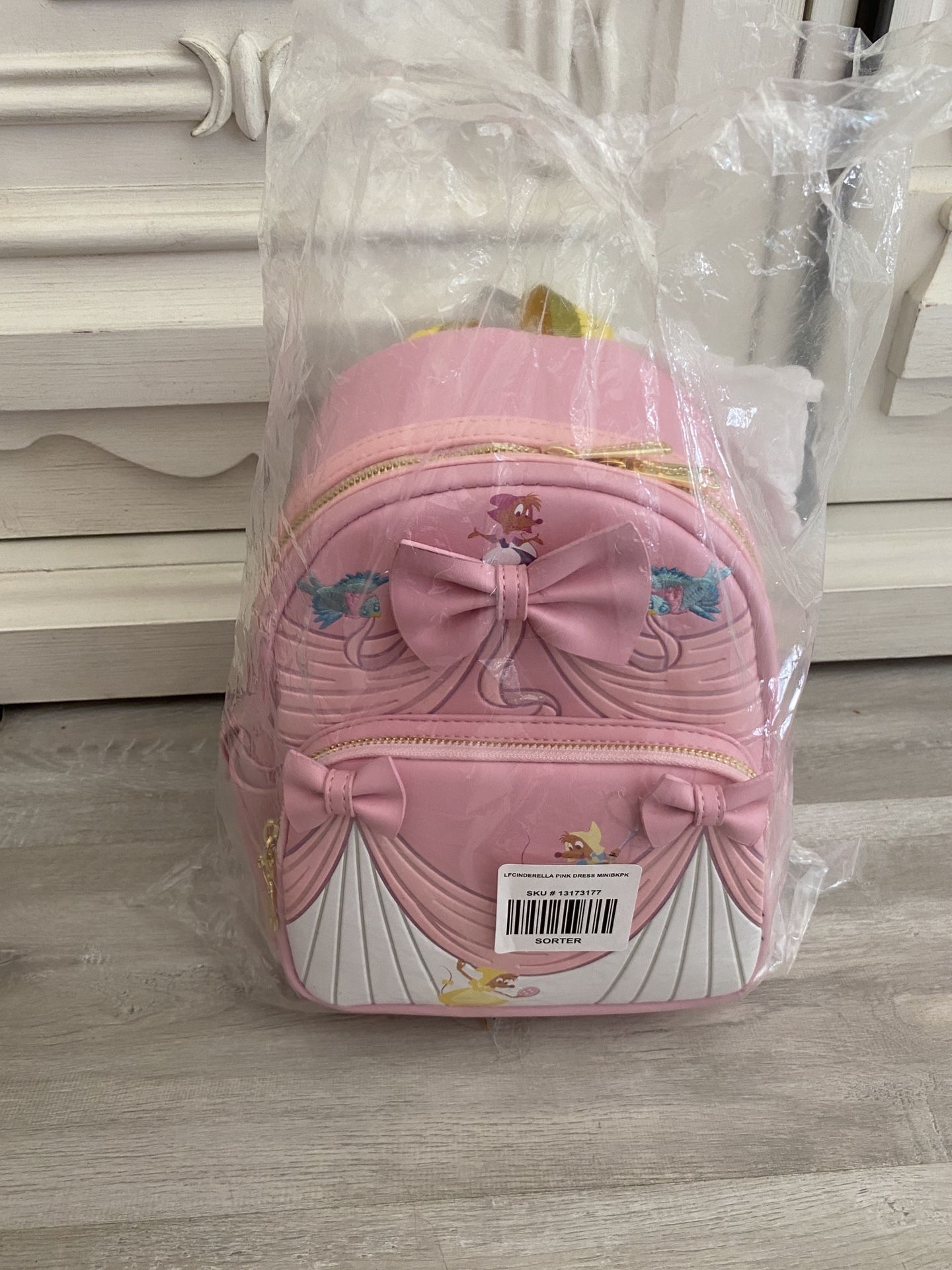 Loungefly Cinderella Pink Dress Mini Backpack Amazon.com: Loungefly Disney Cinderella 75th Anniversary  main image 2