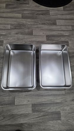 IKITCHEN Stainless Steel Cat Litter Box, Large Metal Litter Box for Cats, Never Absorbs Odors,Stain Free, Rustproof, Non Stick Smooth Surface 23.5" L