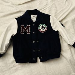 Disney Mickey Mouse Wool Bomber Jacket
